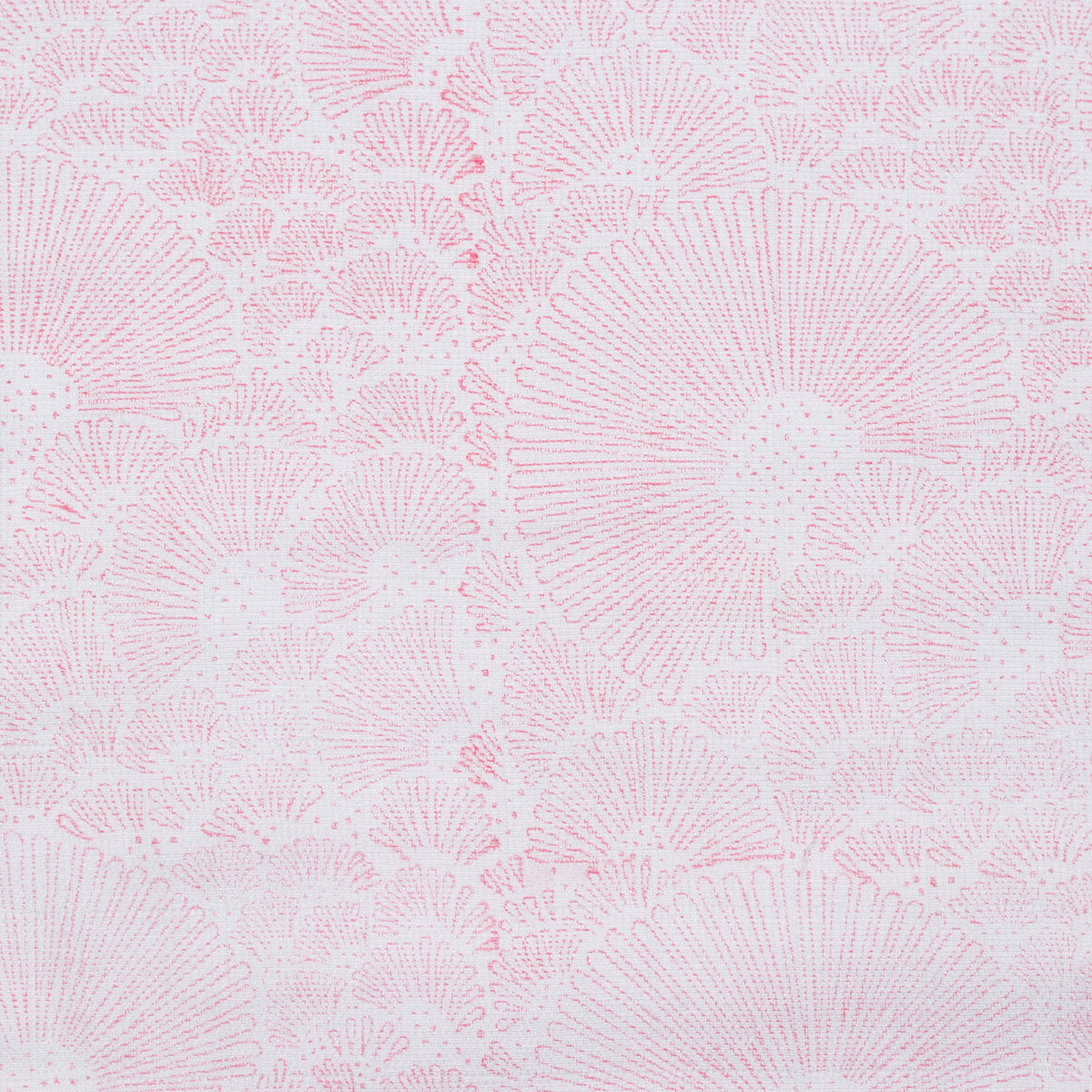 Handblocked organic burp cloth - signature pink